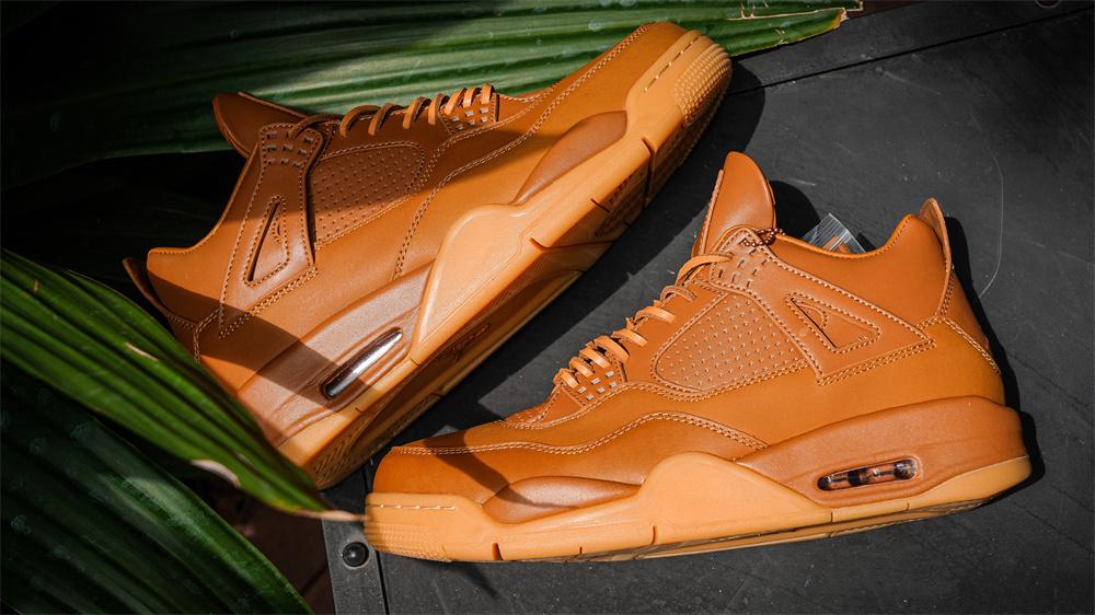 PK GOD Jordan 4 Retro Ginger Wheat RETAIL MATERIALS READY TO SHIP